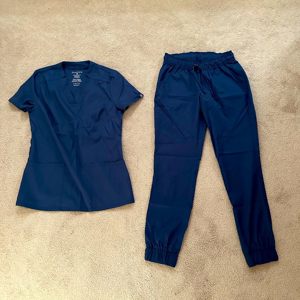 Jaanuu Full Jogger Set scrubs - blue
